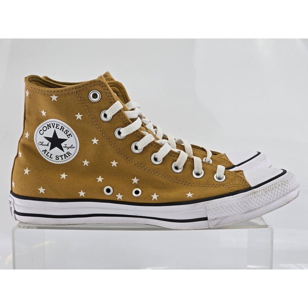 Converse Chuck Taylor All Star High Top Mens 9 Womens 11 Gold Star - Excellent - Picture 9 of 11